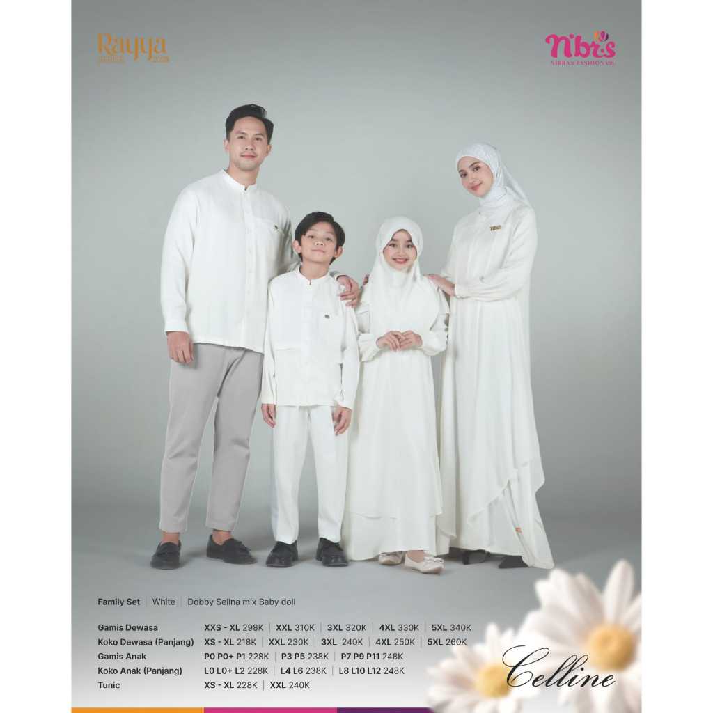 SARIMBIT NIBRAS RAYA SERIES CELLINE WHITE