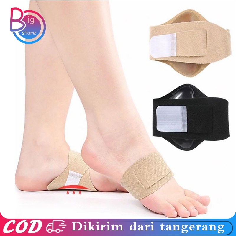 2pcs/Set Arch Support Flat Foot Corrector Silikon Flat Foot Insole Universal Alas Sepatu Kaki Datar 