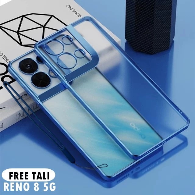 CASE OPPO RENO 8 5G / 8 PRO 5G SOFT CASE PLATING BENING SQUARE PREMIUM MEWAH SILIKON HP