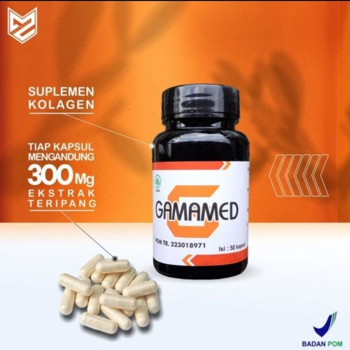 ROYAL GAMAMED EKSTRACT TERIPANG MAS 1 BOTOL ISI 50 KAPSUL 100% ORIGINAL