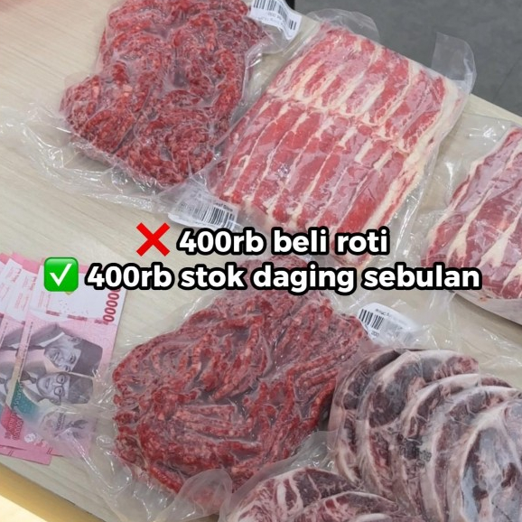 

Paket Hemat 3kg Daging - Super Daging Palembang