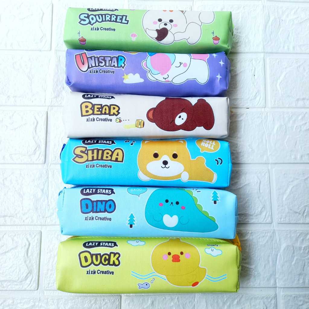 

Kotak Pensil Lucu Tempat Pensil Anak Motif Lazy Stars