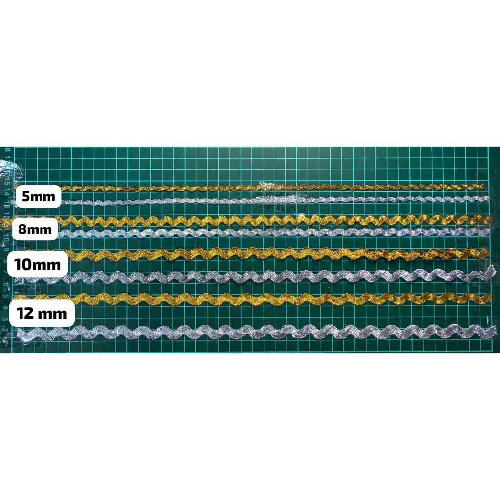 Renda Biku Biku/Zig Zag/Gigi Walang Emas- 17yds