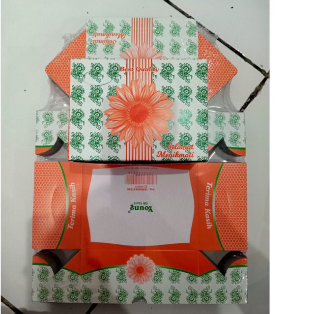 

[1 Pak 100 Pcs] DUS SNACK UK 12x16 TEBAL GLOSSY TERMURAH - DUS KUE