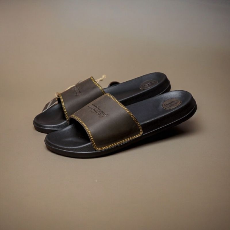 sandal kulit pria/sandal kulit asli garut/sandal slip on kulit