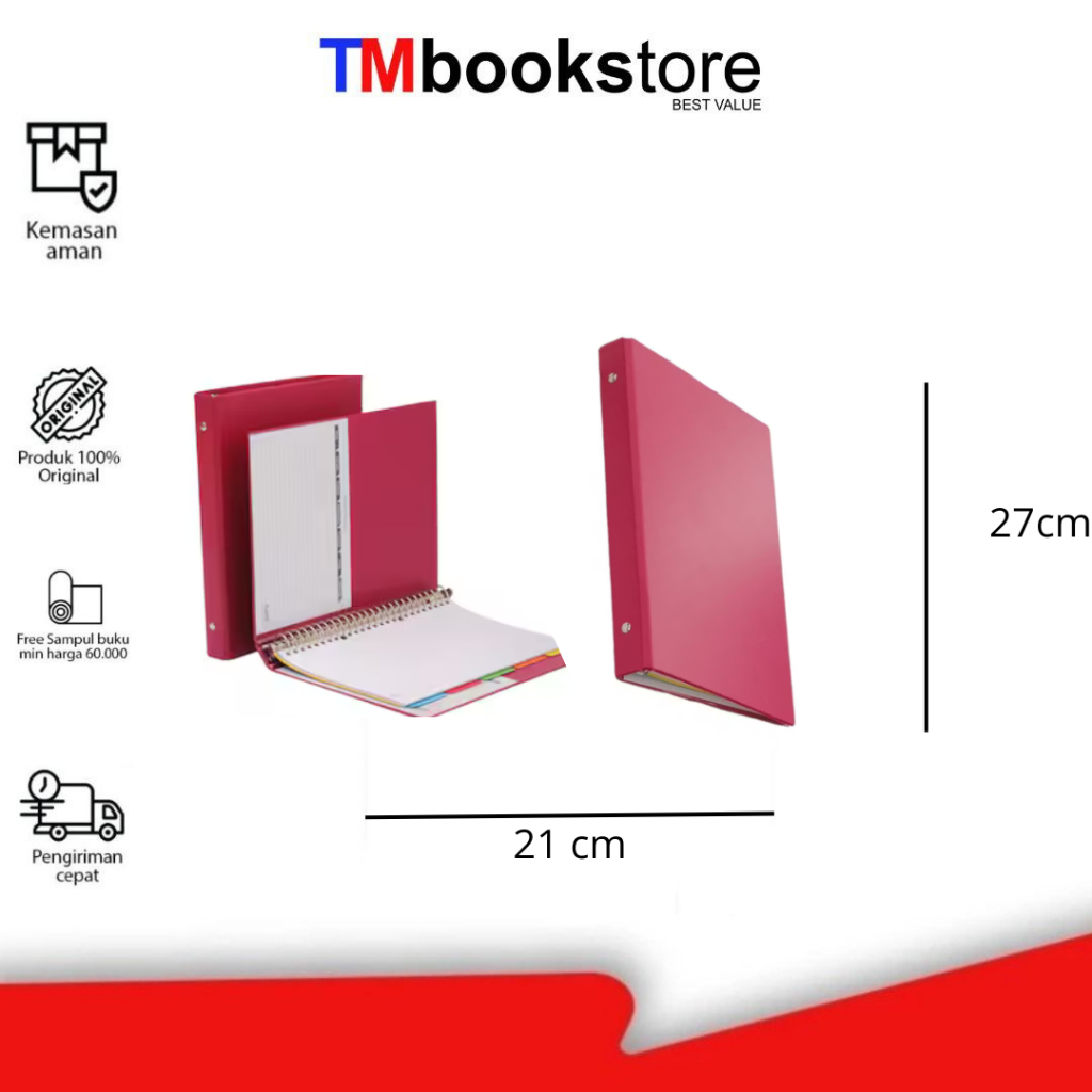 

MULTI RING BINDER B5 1326 19 PINK BANTEX