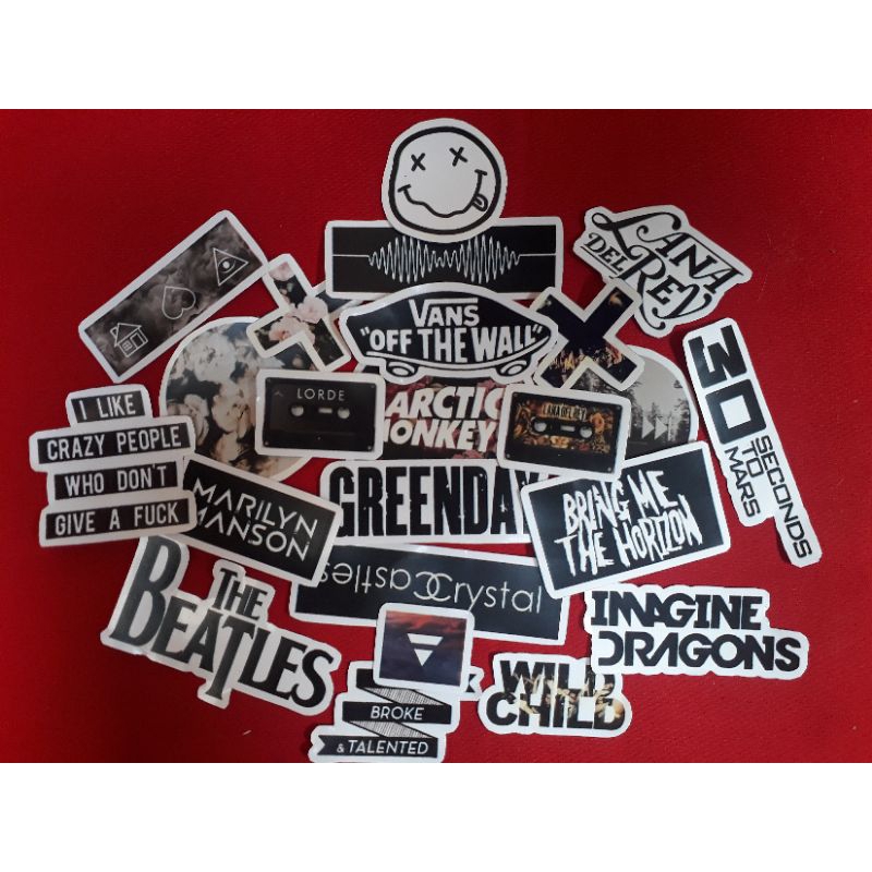 

StIker Custom desain bebas Casual Music Aesthetic