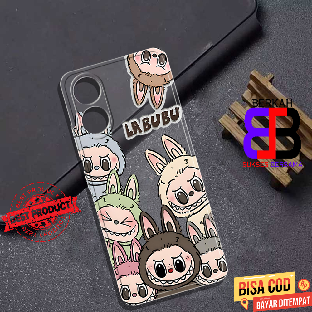 Soft Case Clear Opoo A17 - Casing Oppo A98 Terbaru Berkah Sukses [ LABUBU ] Silikon Hp Oppo A18 - Ca