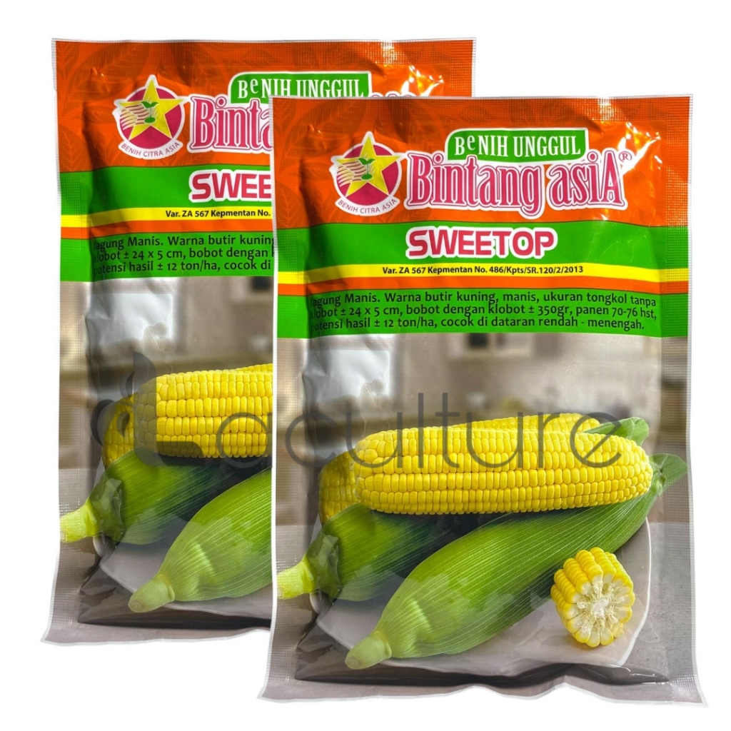 Benih Jagung Manis SWEETOP Isi 250 gram Benih Bintang Asia