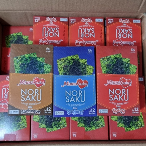 

RB Rumput Laut Kering Nori Saku Mamasuka 2gr Isi 20Pcs