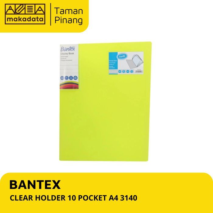 

BANTEX CLEAR HOLDER 10 POCKET A4 3140 (1 PCS)