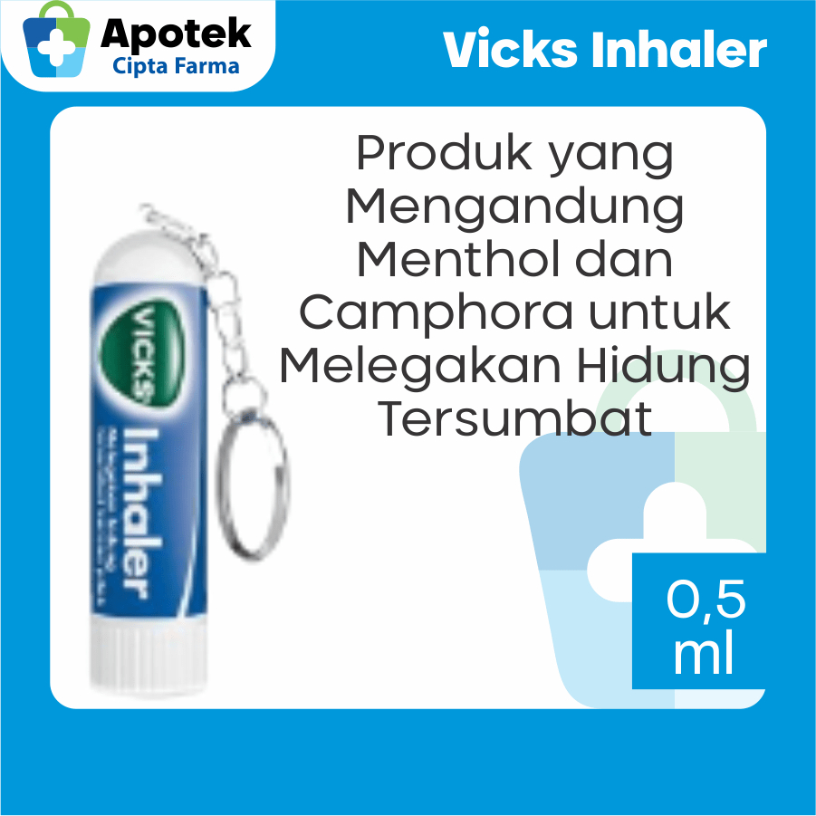 Vicks Viks Inhaler Inheler Hidung Obat Pelega Hidung Tersumbat Menthol