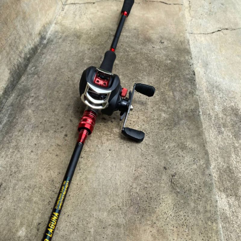 Set Joran Dan Reel Pancing Baitcasting ikan Gabus