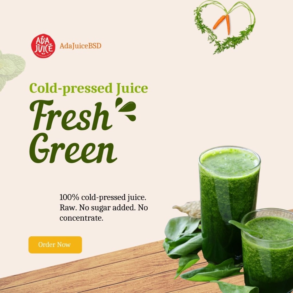 

Ada Juice - Fresh Green (Cold Pressed Juice/jus) 1 liter