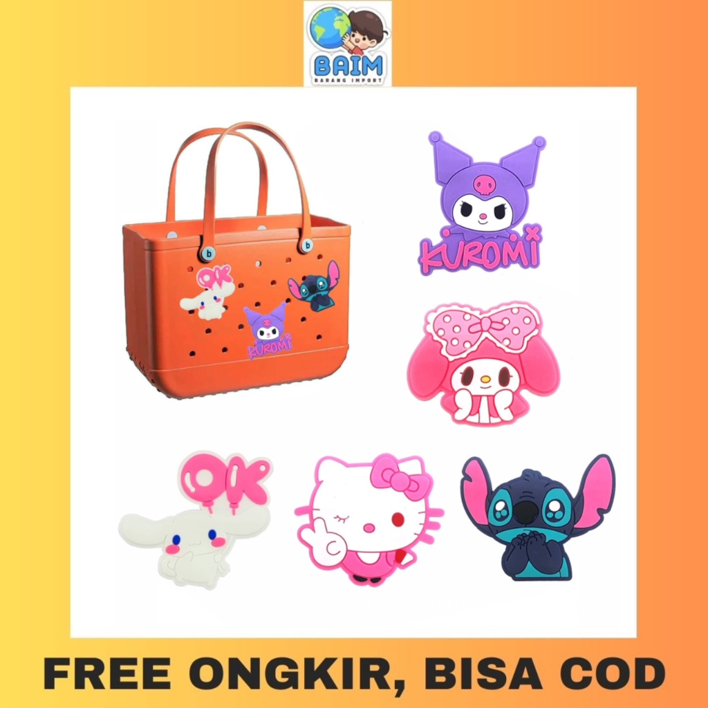 BAIM Crocs Jibbitz Charms Sanrio / Aksesoris Sepatu Sandal Crocs / Pin Sandal / Pin Crocs / Pin Hias