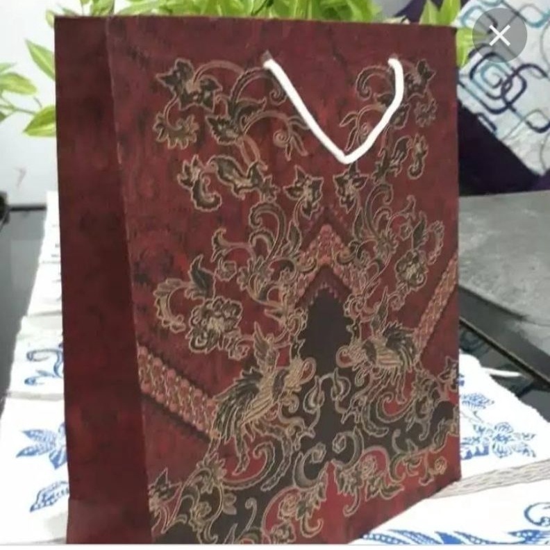

12pcs Paper bag motif batik