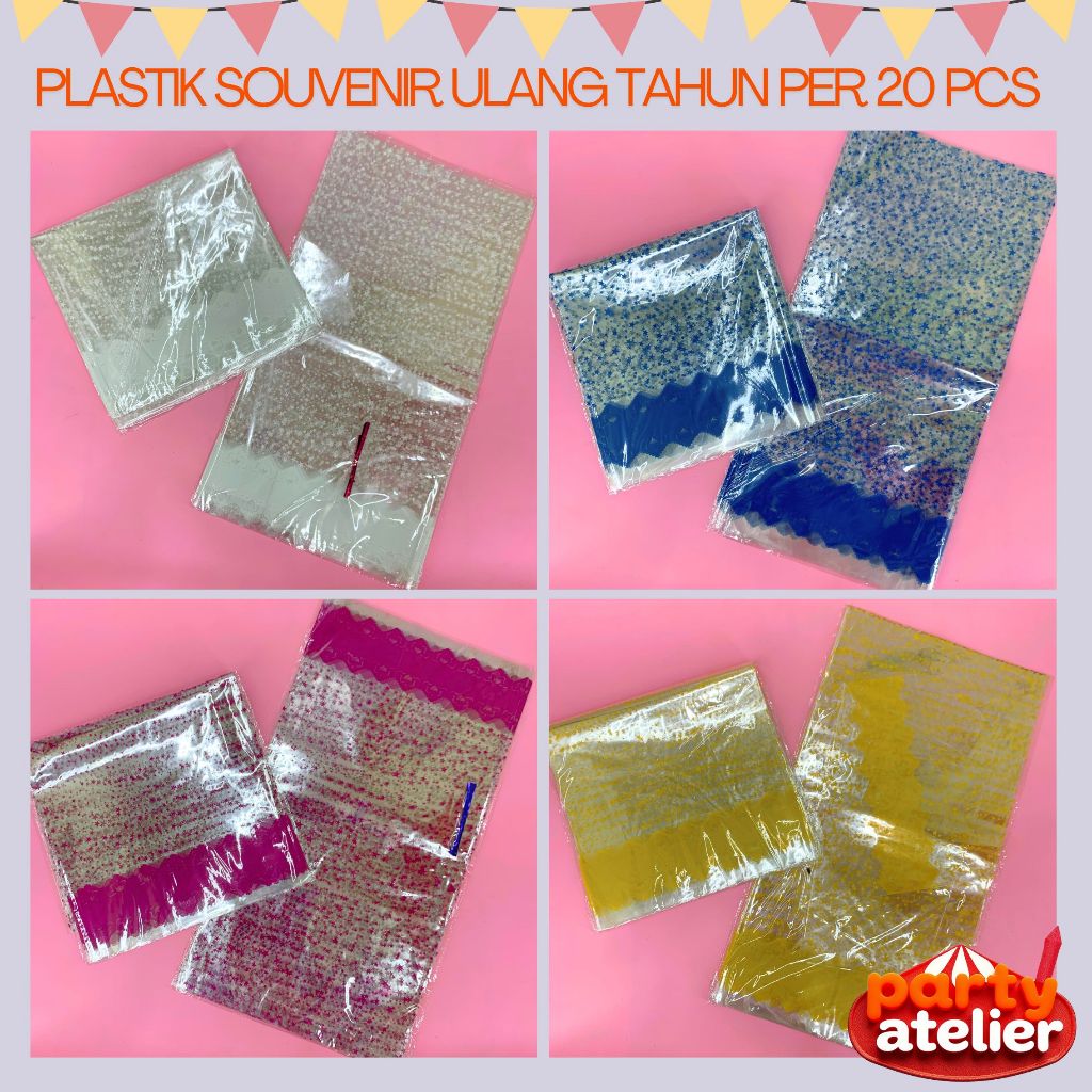 

plastik souvenir per lusin plastik ulang tahun plastik OPP 24x45 cm bintang