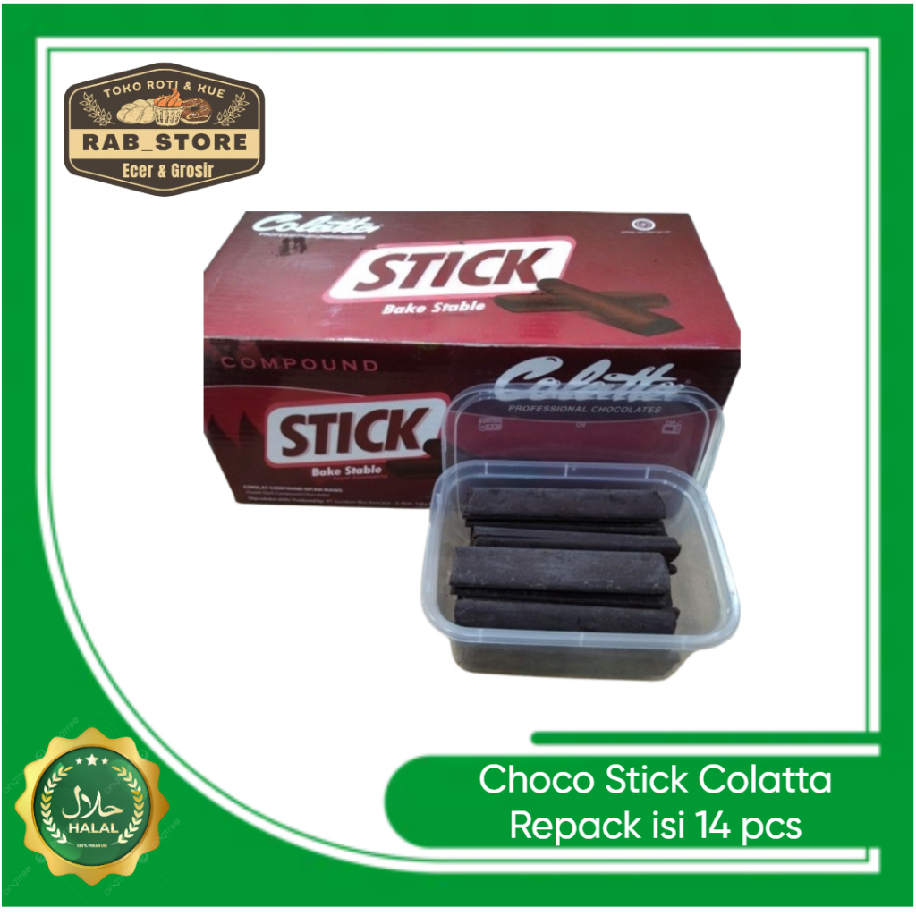 

Choco Stick Colatta Bake Stable +- 100gr (isi 14 pcs)