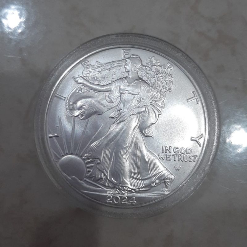 Koin Perak American Silver Eagle Tahun 2024
