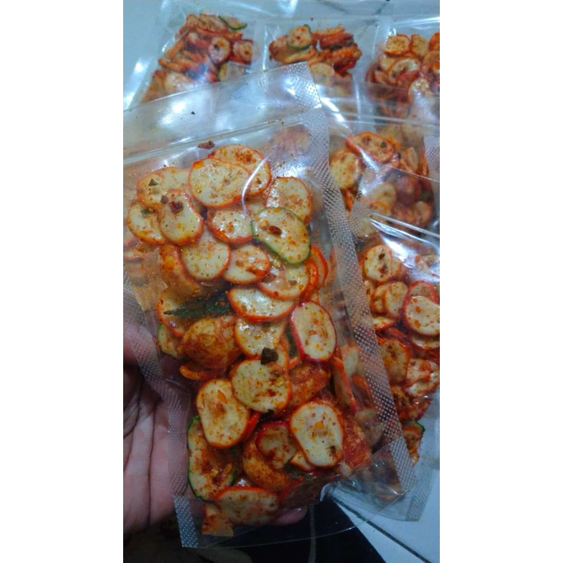 

krupuk bantet kemasan pouch terlaris krupuk pedas krupuk seblak bantet