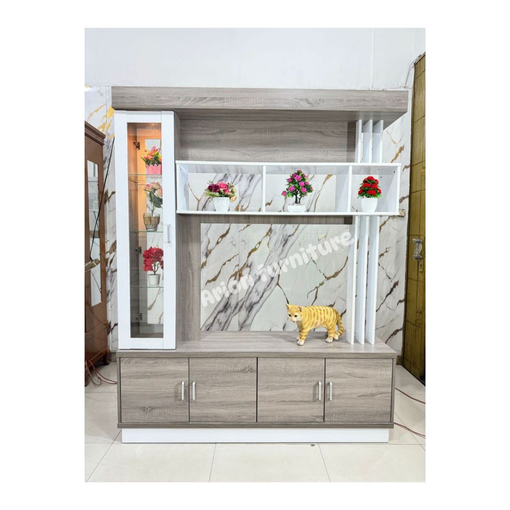 Bufet Tv/Penyekat Ruangan 2 muka/Bufet Tv/Lemari hias/Lemari pajangan