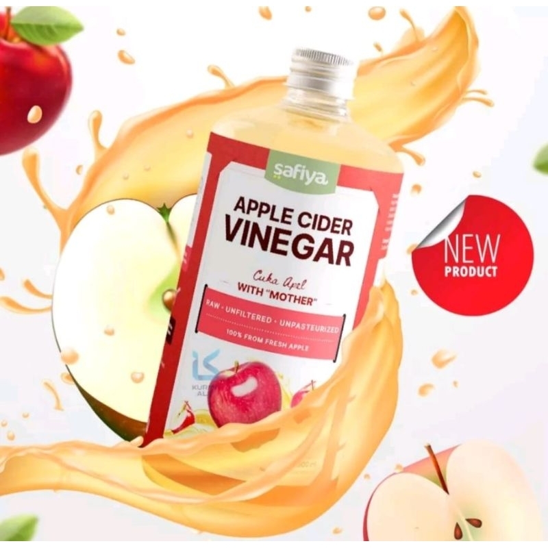 

CUKA APEL SAFIYA 500 ML CUKA CIDER VENEGER ORIGINAL WITH MOTHER