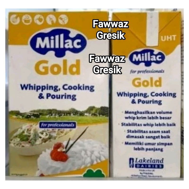

Millac Gold Whipping Cream Cooking Pouring Millac 1 Liter