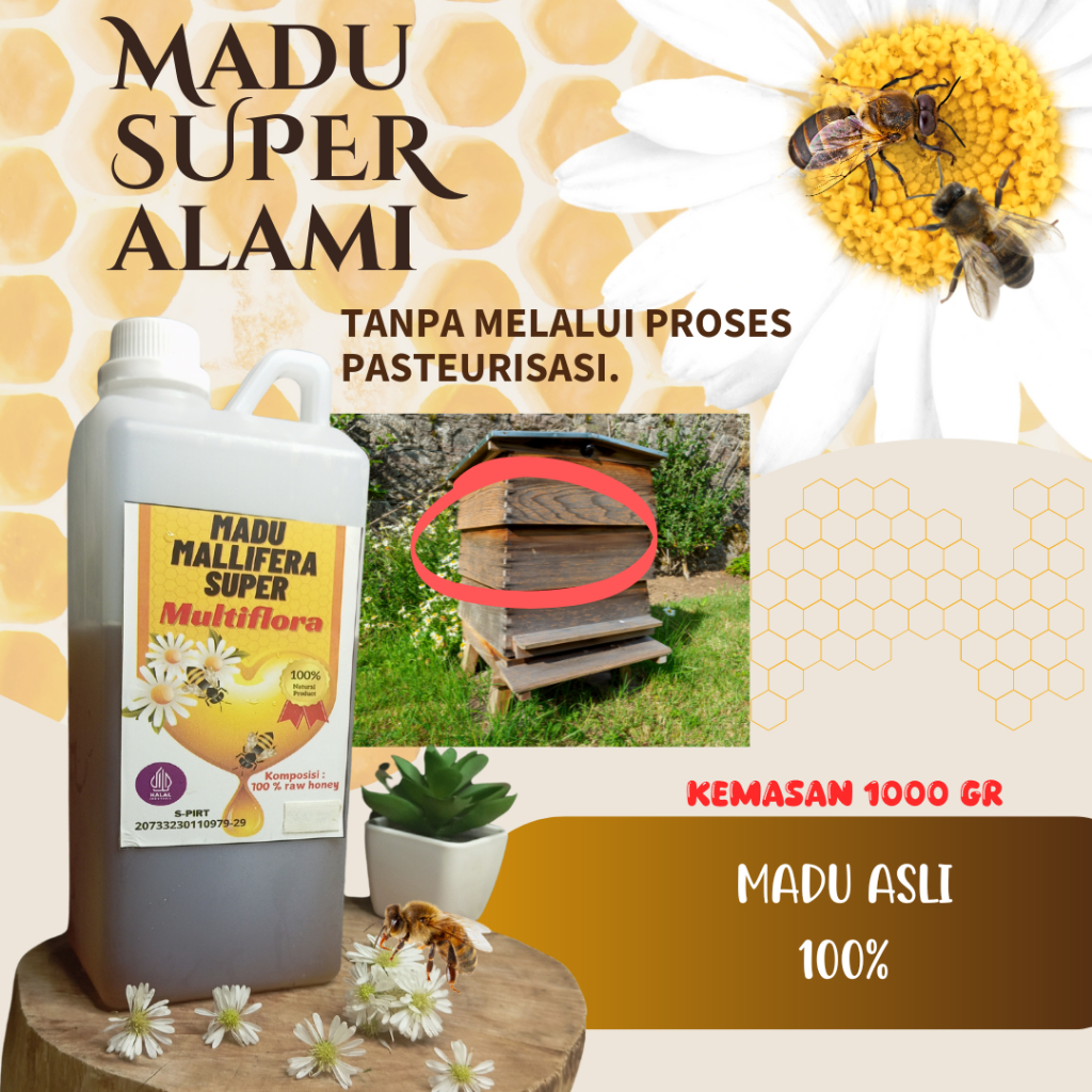 

Madu Herbal Organik Spesial Alami Solusi Untuk Daya Tahan Tubuh 100% Murni Asli 1kg