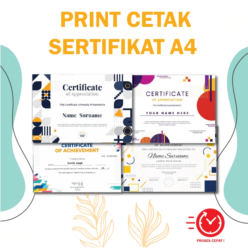 

CETAK SERTIFIKAT | PIAGAM | PENGHARGAAN | DLL UKURAN A4