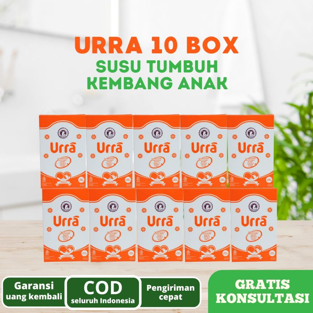 

URRA 10 BOX | Paket Reseller Susu Kambing Saanen Penambah Tinggi Badan & Berat Badan Anak
