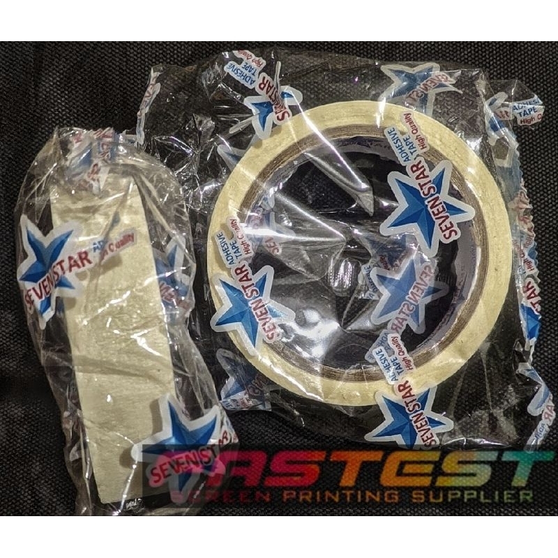 

Isolasi Kertas Masking tape SEVEN STAR 1 inch x 25 Yard / 24 mm x 25 Yard