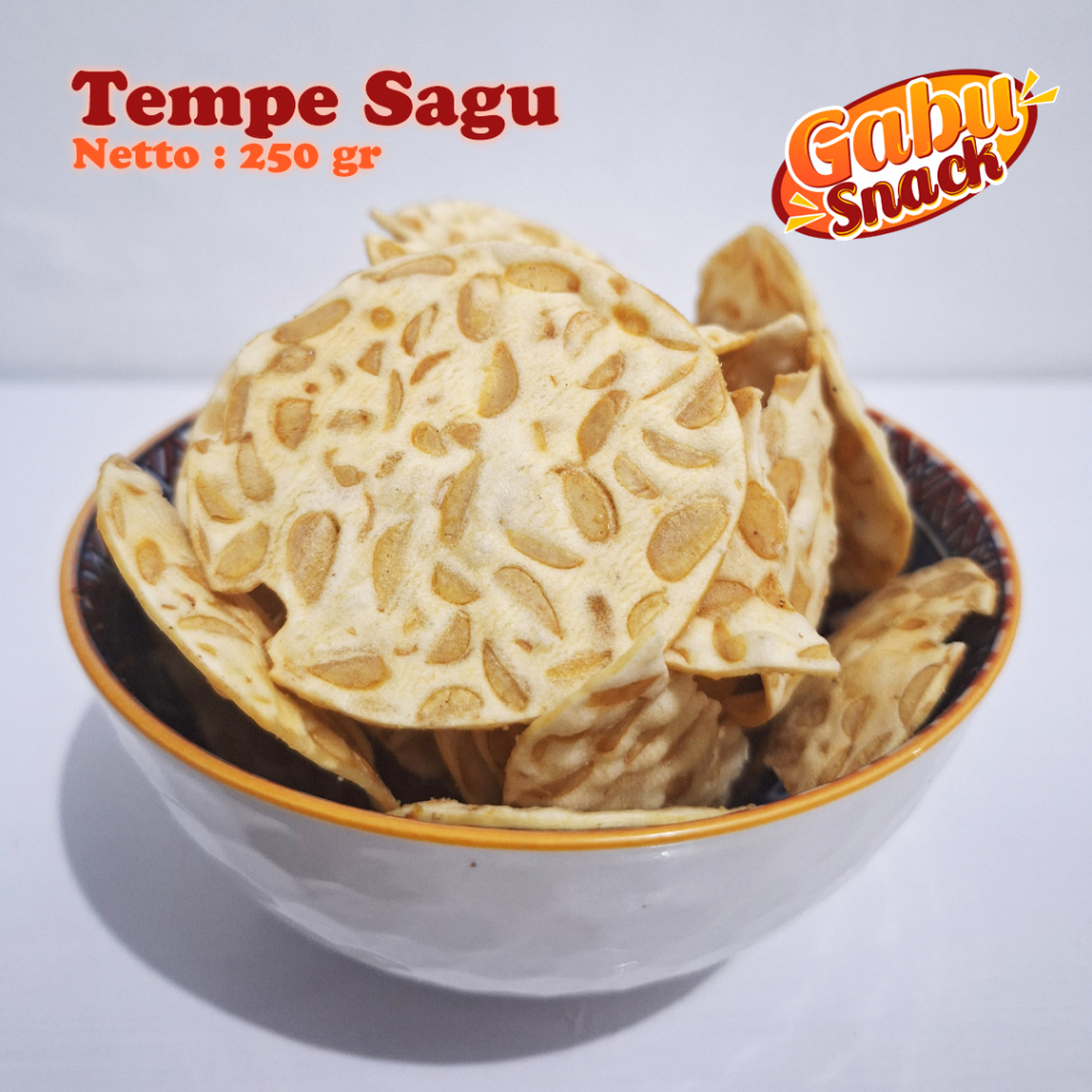 

Keripik Tempe Sagu Gurih dan Renyah 250 gr / kiloan grosir termurah