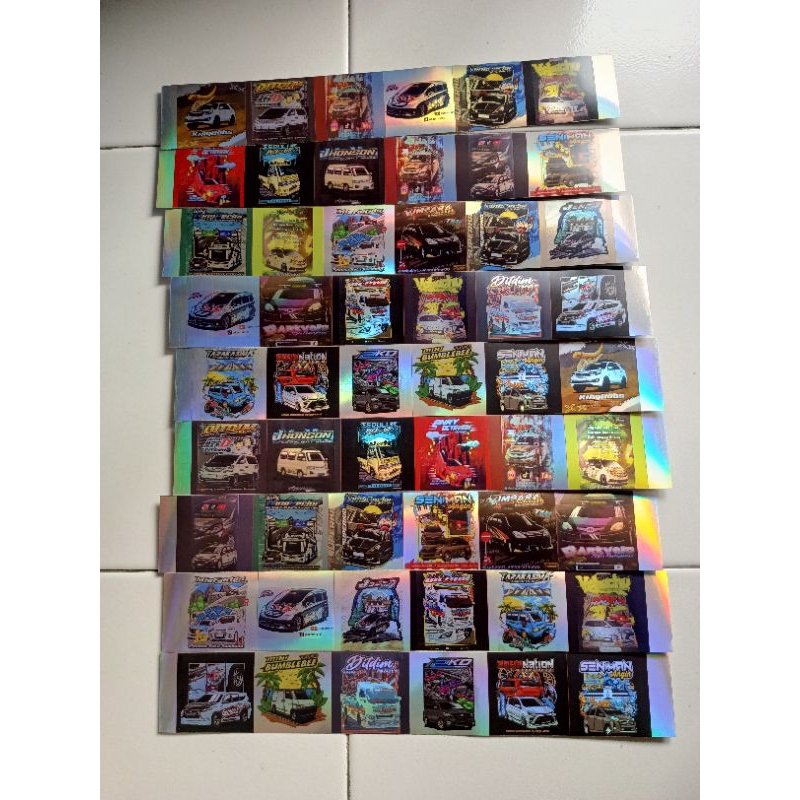 

(54pcs) Stiker Hologram TCI