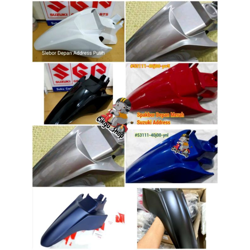 Spakbor depan/slebor depan khusus Suzuki Address,  jaminan ori SGP 100%