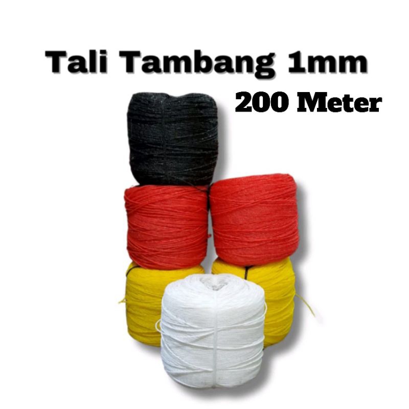 Tali Tambang 1 mm  200 Meter - Tali Tambang 1 mili - Tali kecil - Tali Layangan - Tali Tampar - Tali