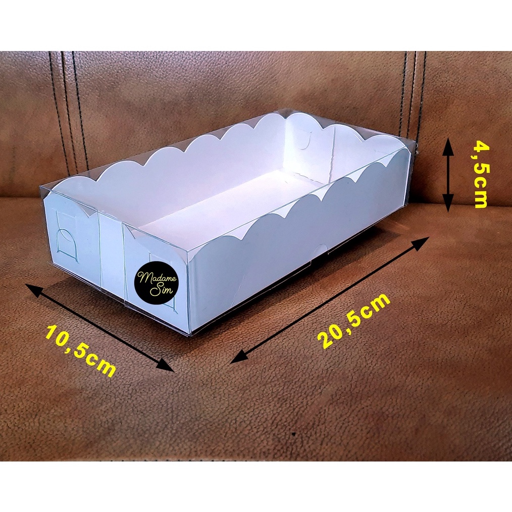 

BOX MIKA PUTIH DUS KUE KOTAK KARDUS 2x1x45 ISI 1 PCS