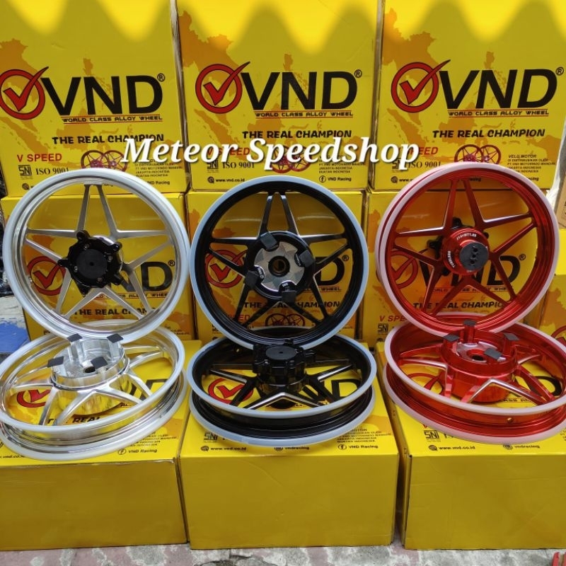 VELG RACING PCX 160 VND VSPEED V1 185X14 & 215X14 PCX 160 ABS CBS RING 14  VELG VND V SPEED PCX
