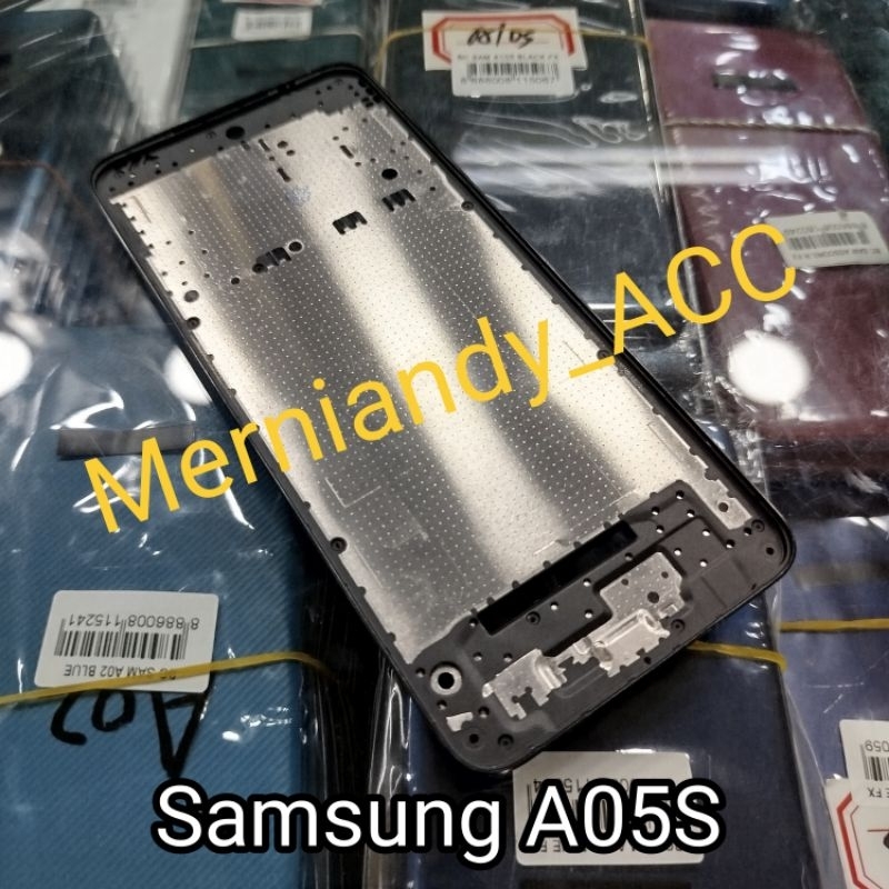 Frame tulang tengah Samsung A05S Tulang lcd tatakan mesin