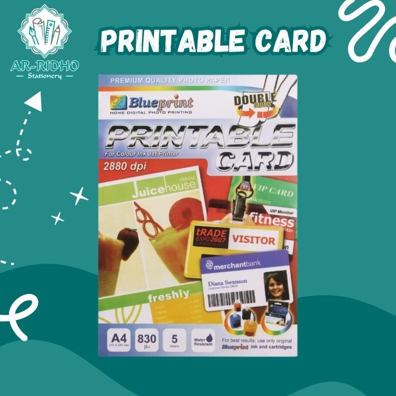 

Kertas PVC A4 Bahan ID card Printable card blueprint