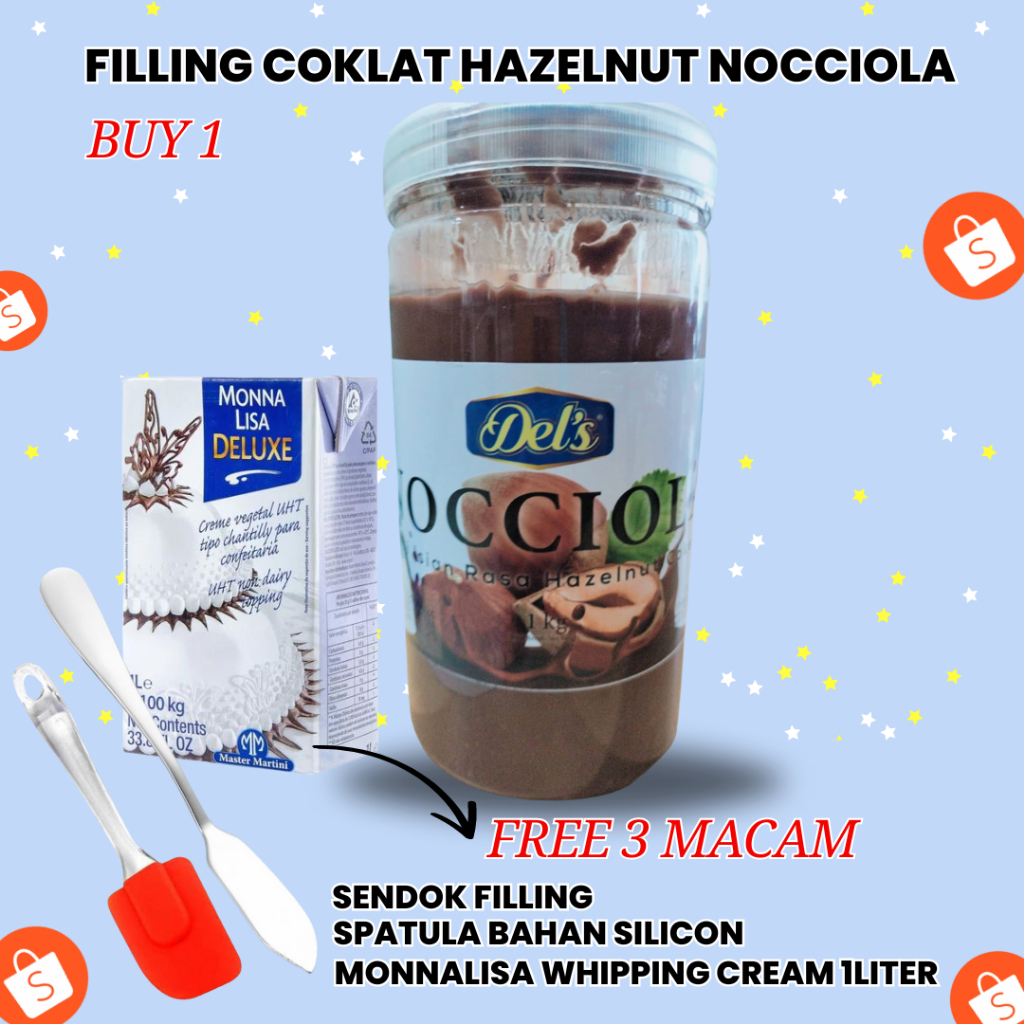 

Bonus whiping cream setiap pembelian nocciola coklat hazelnut