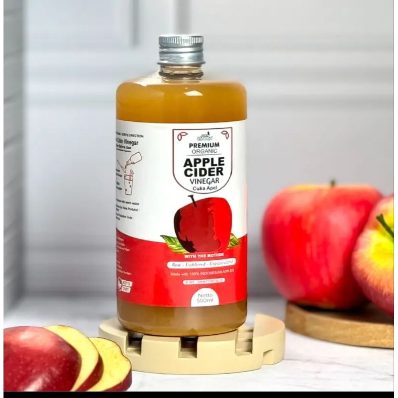 

CUKA APEL Premium Organik 500 ml (Apple Cider Vinegar premium organik with the mother)