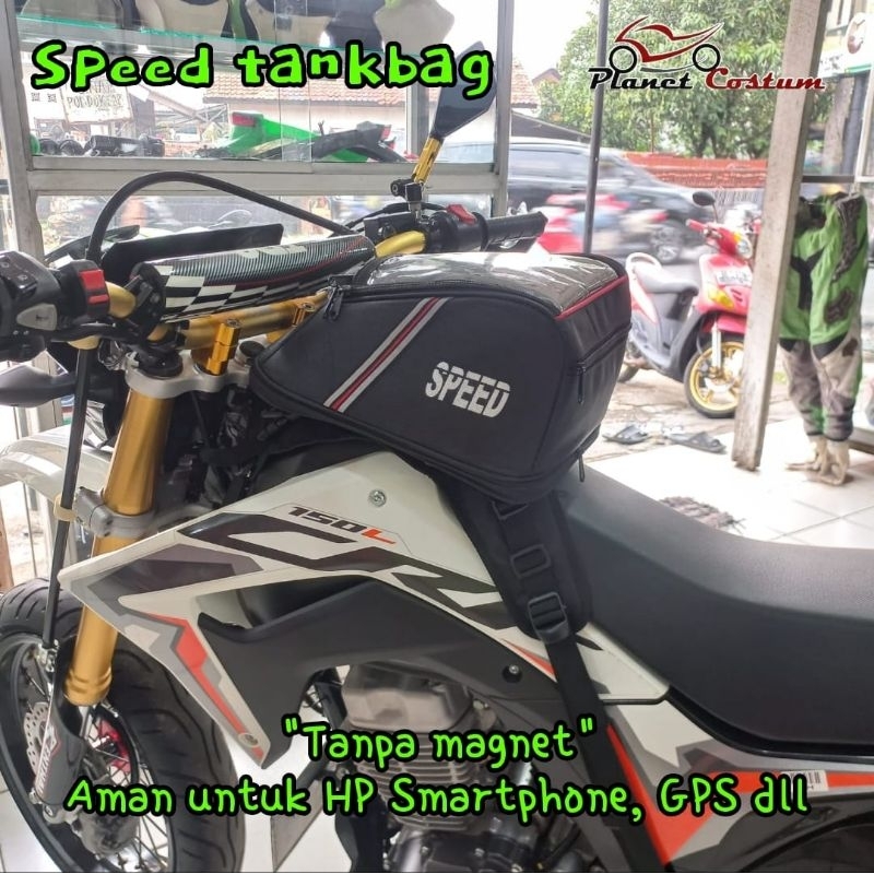 SPEED Tankbag Tas Tangki Motor Bagasi Jas Hujan Sepatu touring cross trail turing adventure