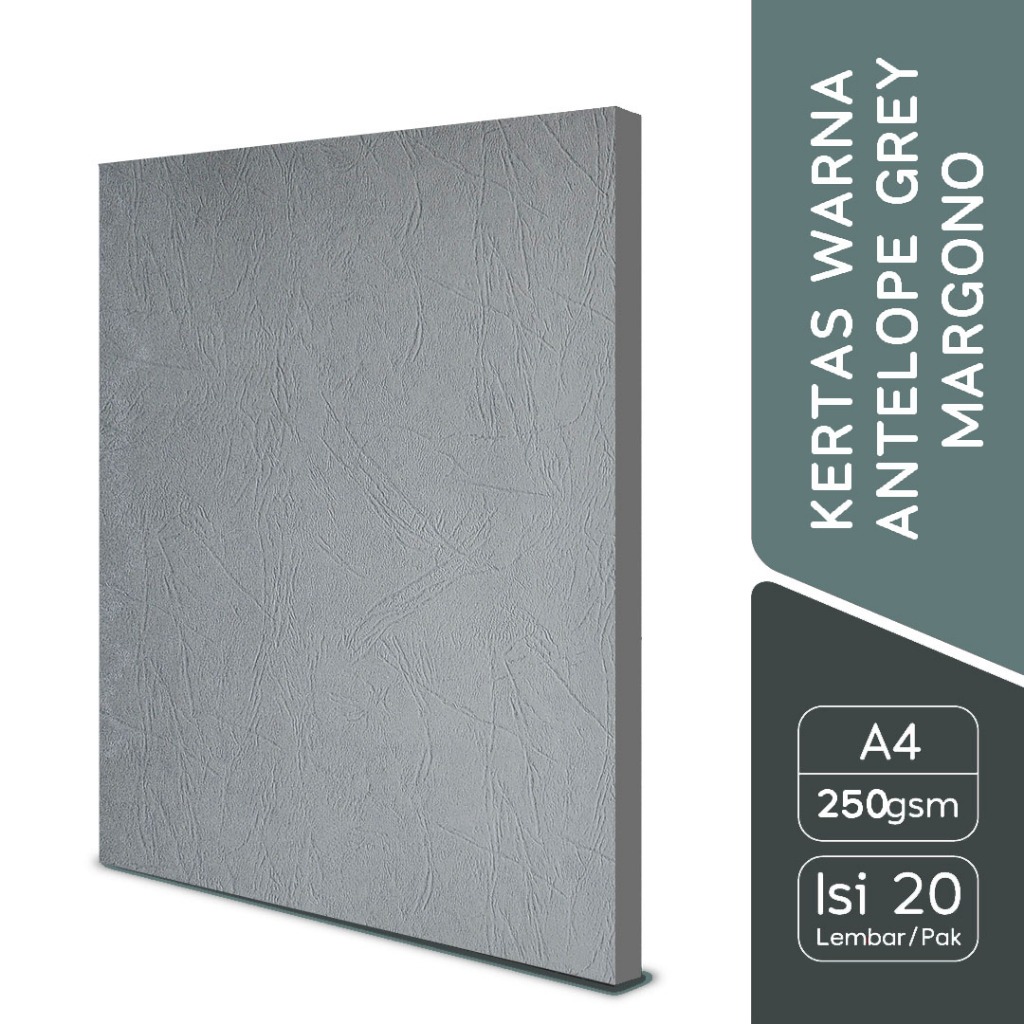 

Margono Kertas Warna A4 Antelope / Buffalo Grey 220 gsm - 20 Lembar