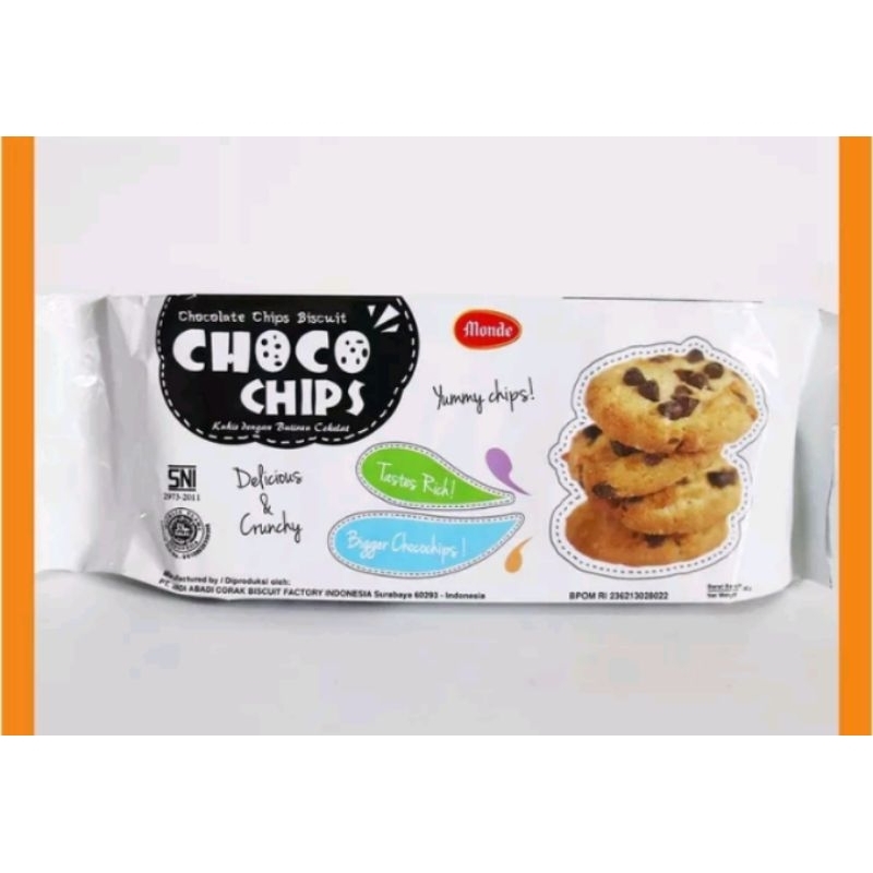 

monde biskuit choco chips 90gram