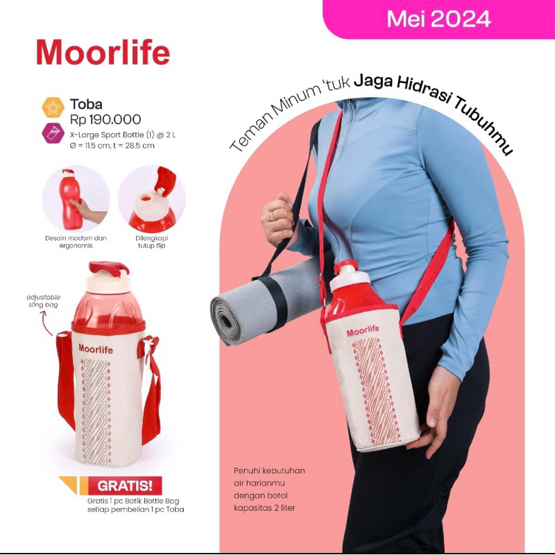 MOORLIFE TOBA//SPORT BOTTLE MOORLIFE//ORIGINAL MOORLIFE
