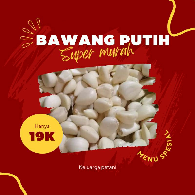 

BAWANG PUTIH SUPER MURAH 500gram