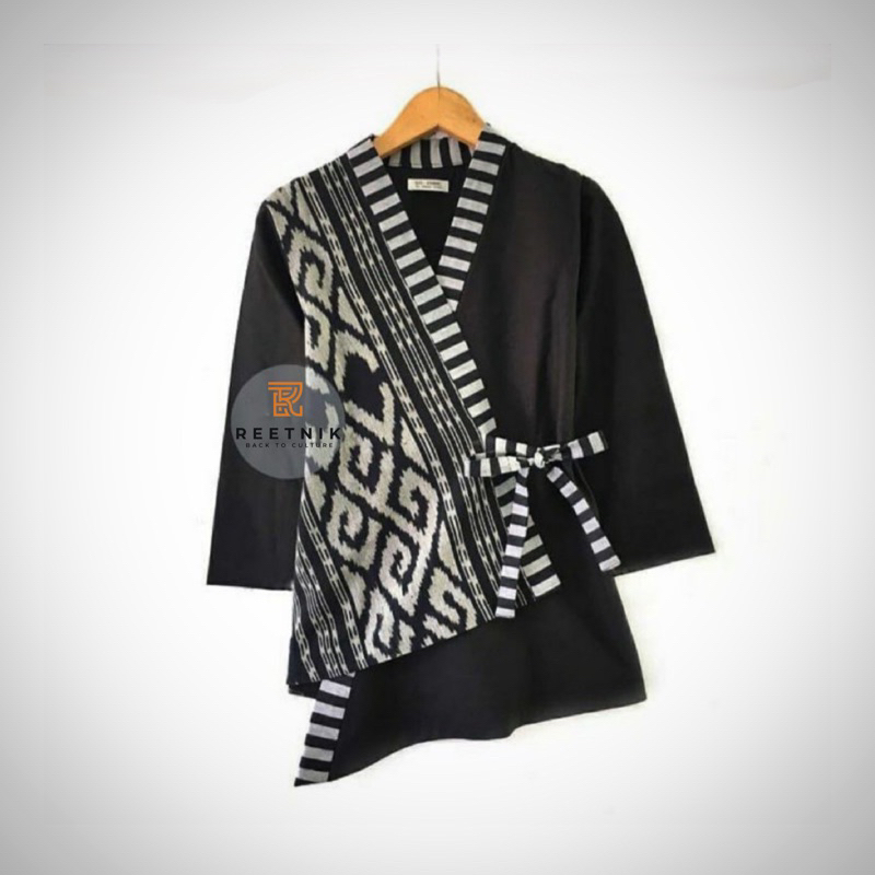 Blazer Tenun wanita Etnik X lurik