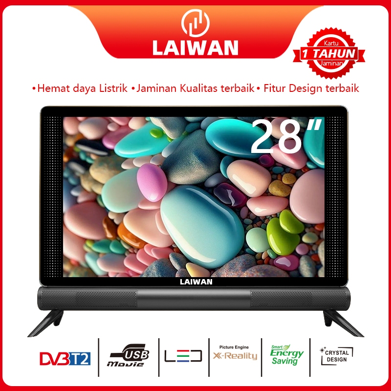 LAIWANLED TV Digital 24 inch 22 inch 28 inch tv - Kualitas Suara Hebat