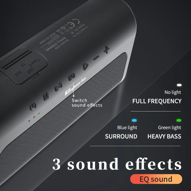 speaker super bass bluetooth wireless portable