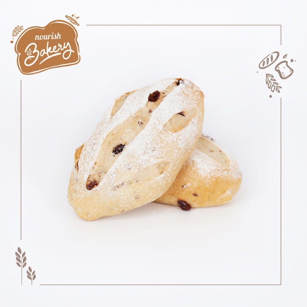 

Cranberry Cream Cheese - 100% Sourdough Soft Bread dengan Grass Fed Cream Cheese